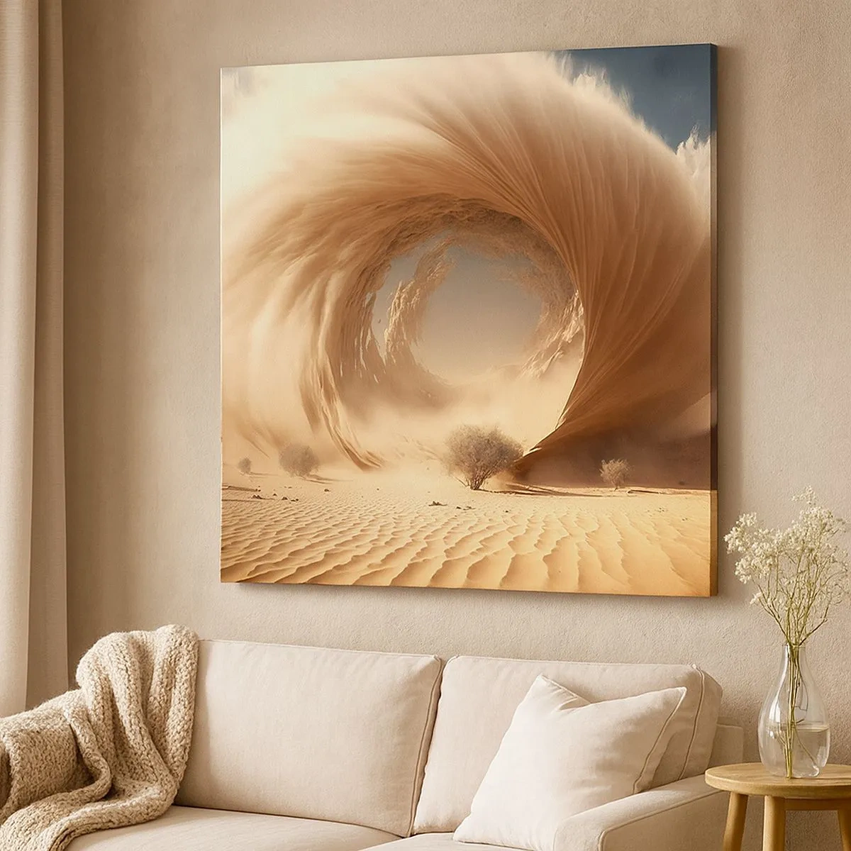 Bild auf Leinwand - Leinwandbild - Geöffnetes Portal - 30x30 cm