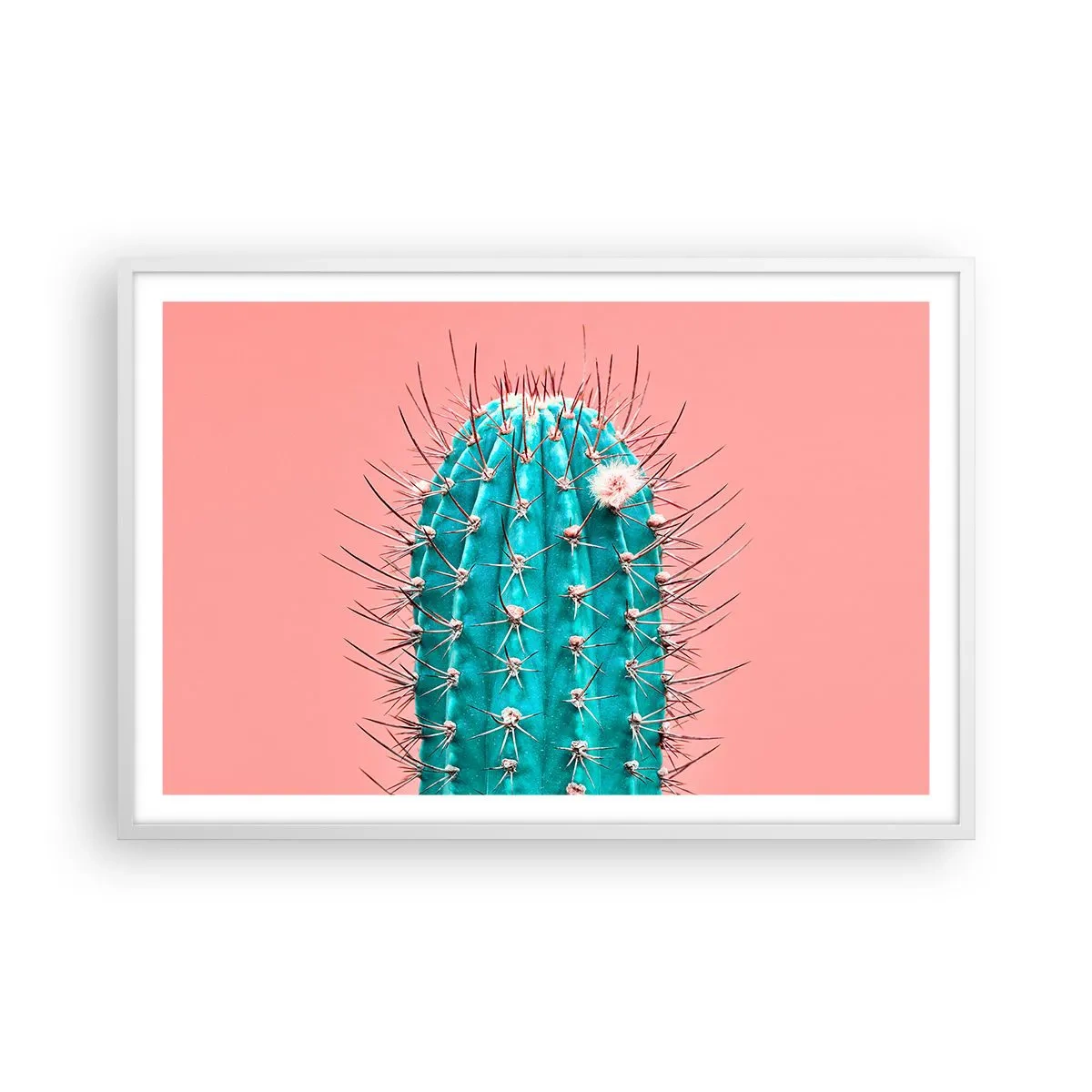 Poster in einem weißen Rahmen - Schau einfach hin - 91x61 cm