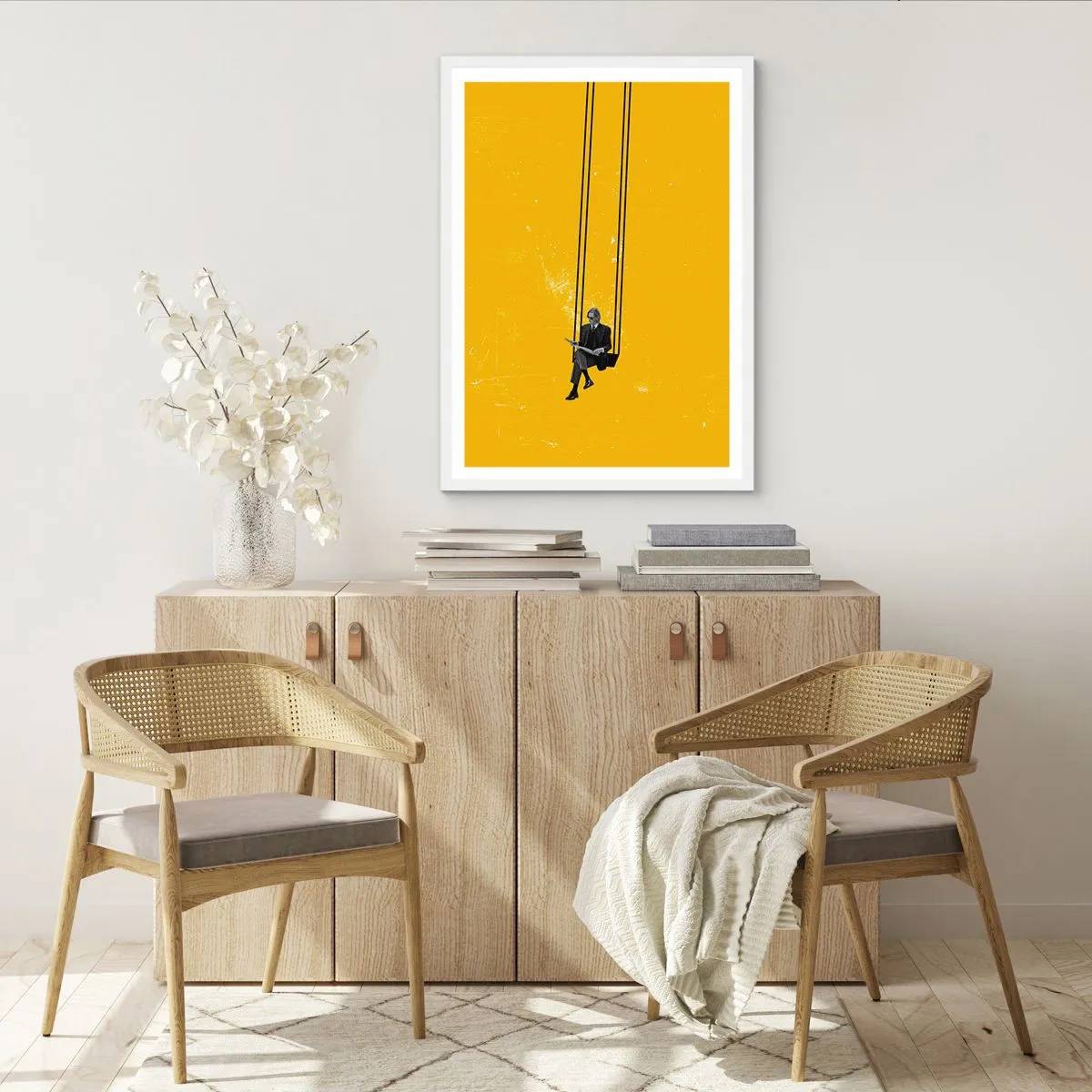 Poster in einem weißen Rahmen - Tag wie jeder andere - 50x70 cm