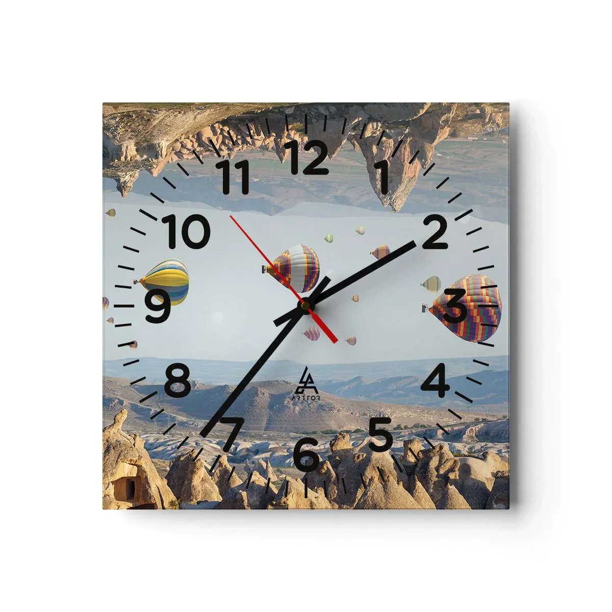 Wanduhr - Glasuhr - Hier ist alles möglich - 30x30 cm