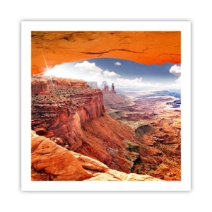 Poster - Von der Natur selbst geschnitzt - 60x60 cm