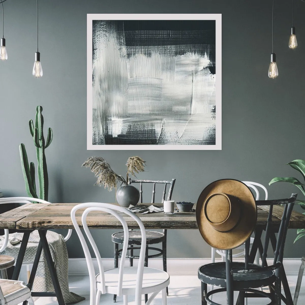 Poster - Vertikal und horizontal gewebt - 30x30 cm