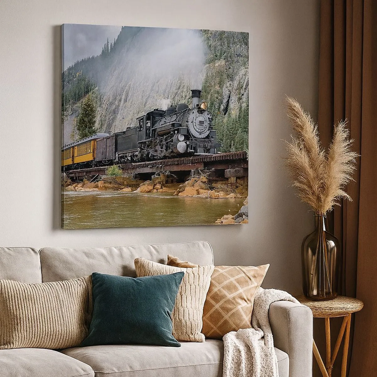 Bild auf Leinwand - Leinwandbild - Wo willst du hin? Wohin? - 30x30 cm