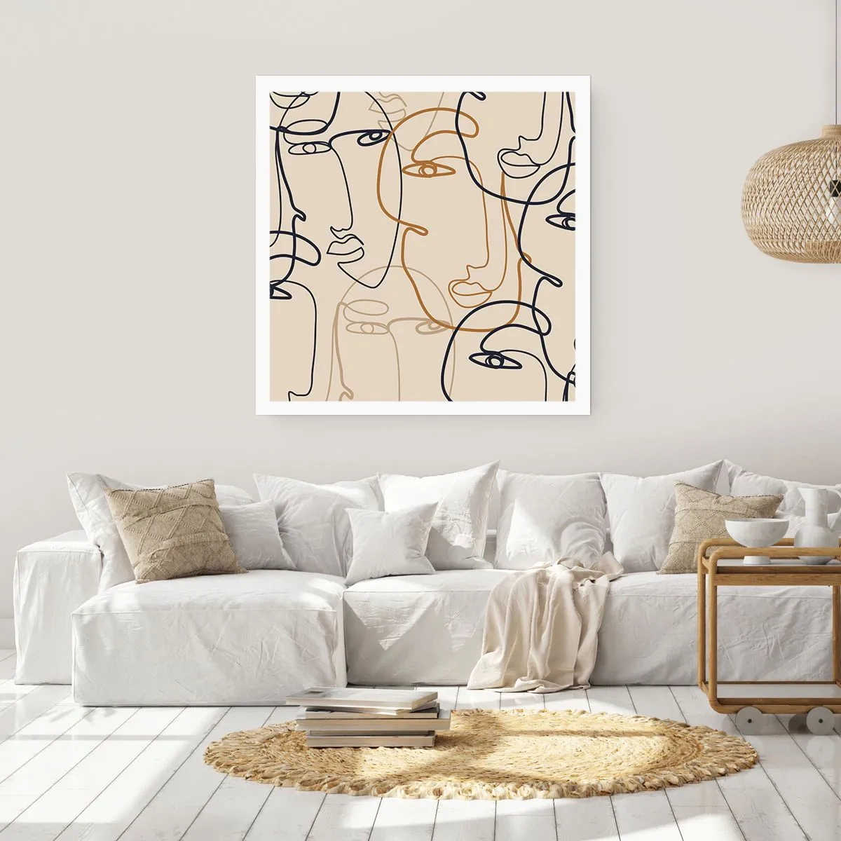 Poster - Das Porträt wird multipliziert - 50x50 cm