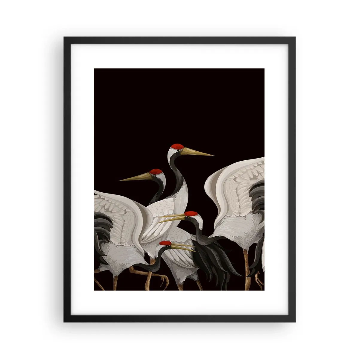 Poster in einem schwarzem Rahmen - Vogelsachen - 40x50 cm