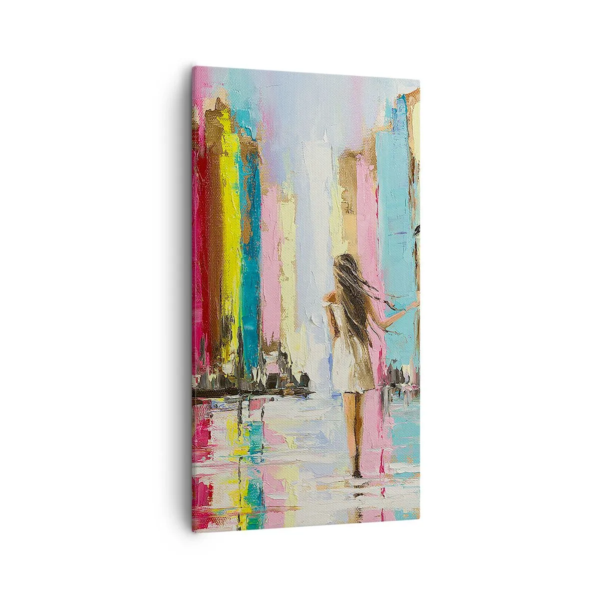 Bild auf Leinwand - Leinwandbild - Folge mir - 55x100 cm