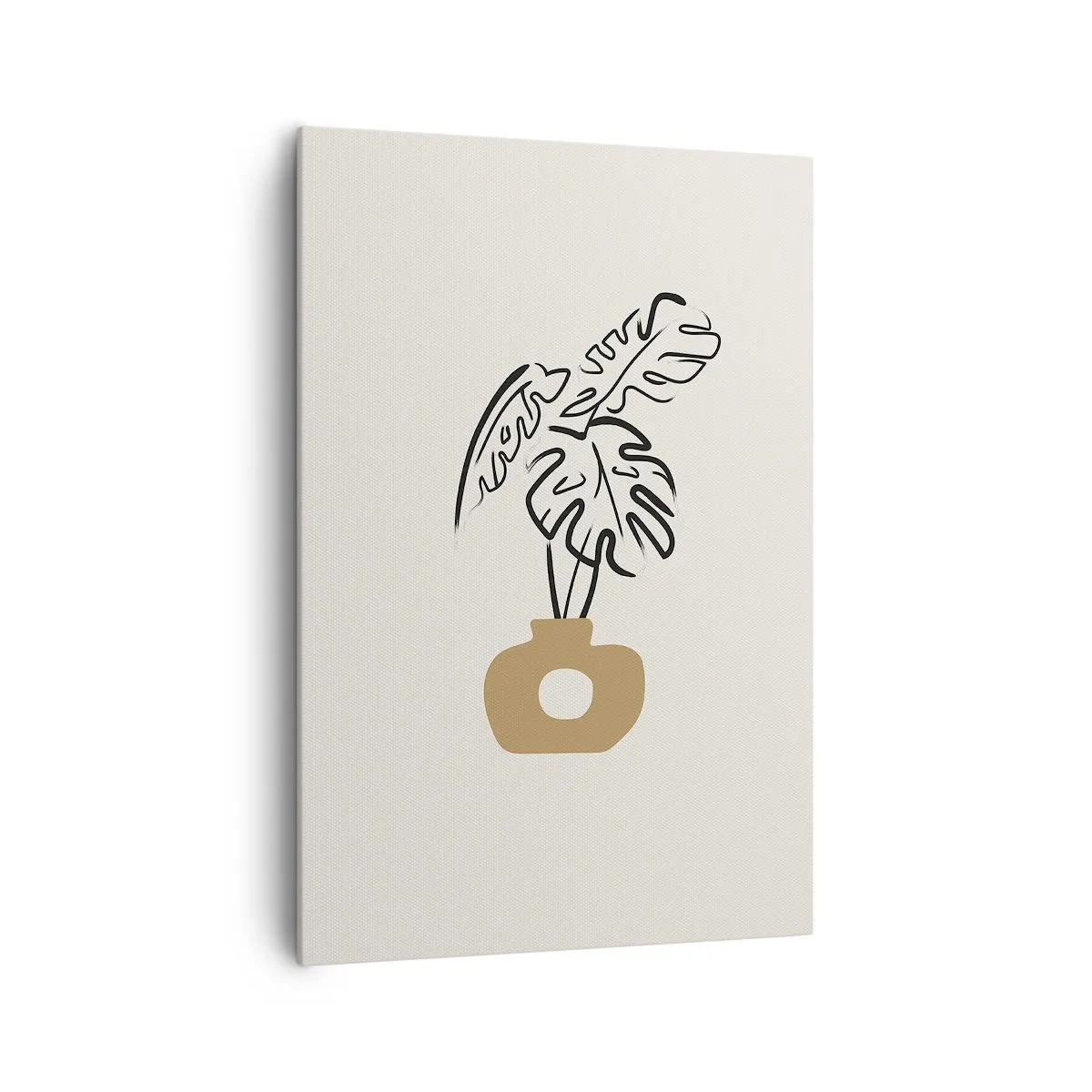 Bild auf Leinwand - Leinwandbild - Monstera – Heimdekoration - 70x100 cm