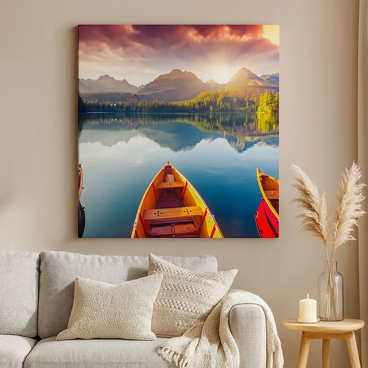 Bild auf Leinwand - Leinwandbild - Nichts gegen die Natur - 30x30 cm