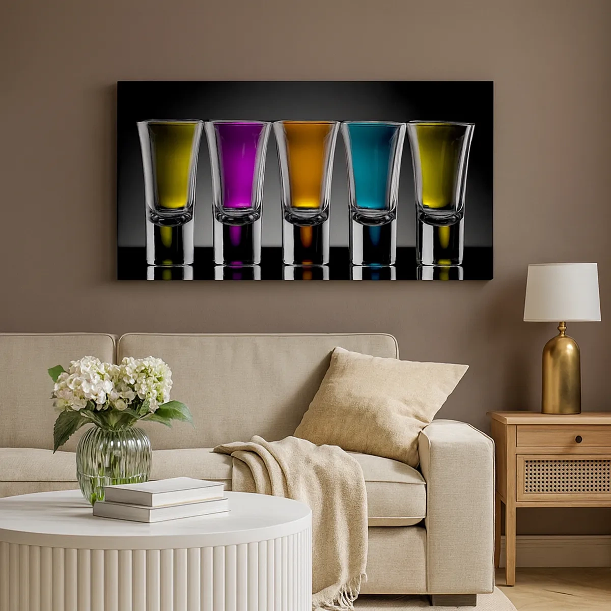 Bild auf Leinwand - Leinwandbild - Die Farben der Freude - 30x30 cm