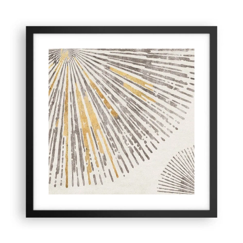 Poster in einem schwarzem Rahmen - Schönheit des Strahls - 40x40 cm