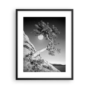 Poster in einem schwarzem Rahmen - Siegreiche Kämpferin - 40x50 cm