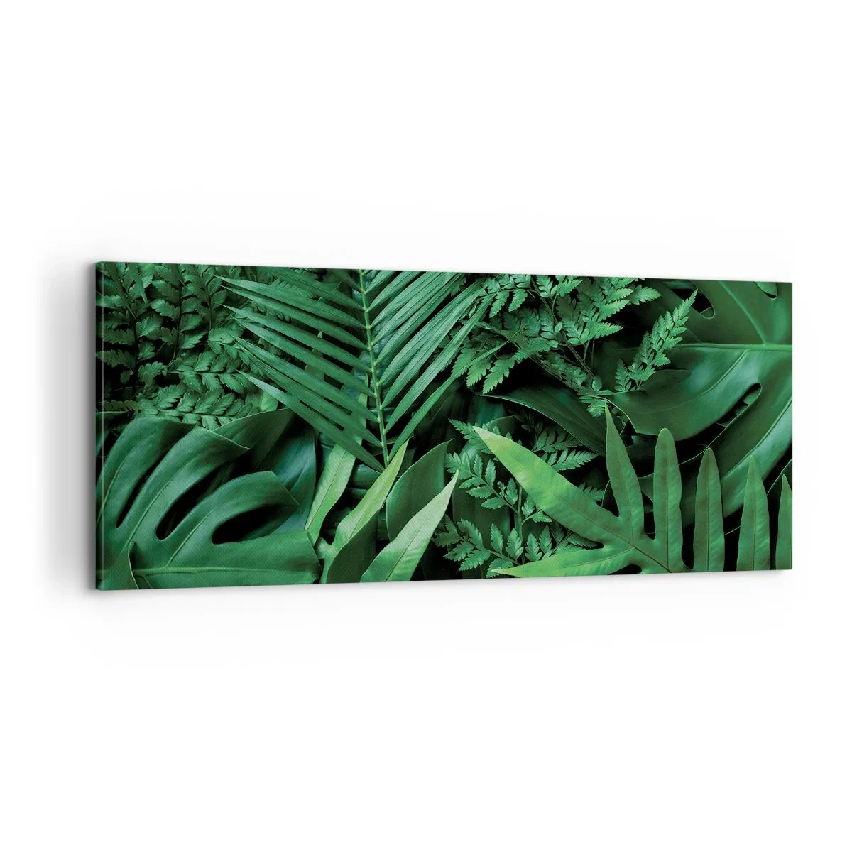 Bild auf Leinwand - Leinwandbild - Eingebettet ins Grüne - 100x40 cm