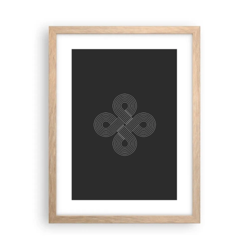 Poster in einem Rahmen aus heller Eiche - Im keltischen Geist - 30x40 cm