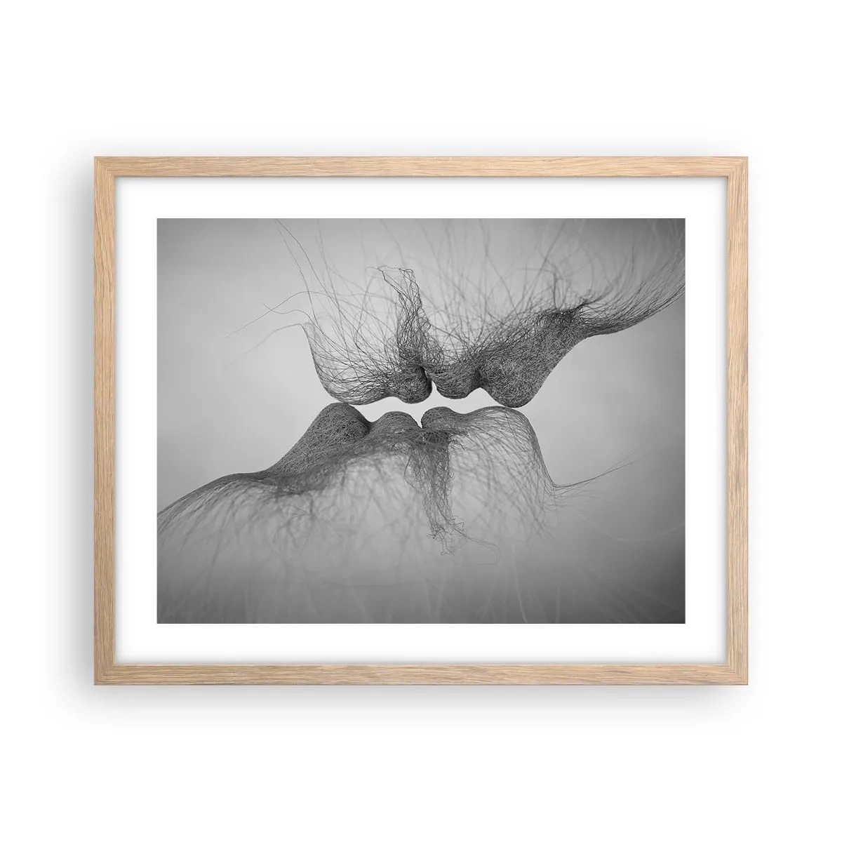 Poster in einem Rahmen aus heller Eiche - Kuss des Windes - 50x40 cm