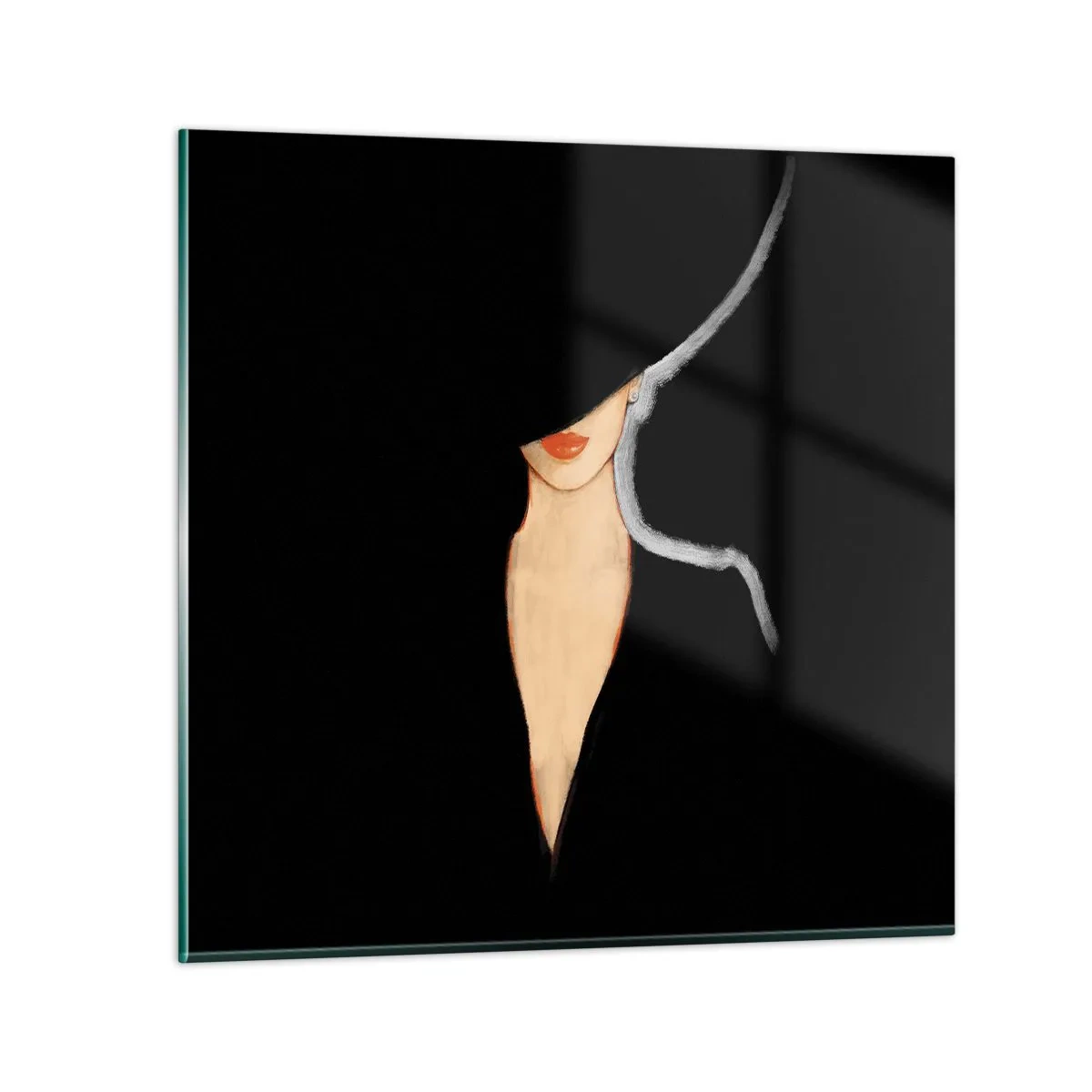 Glasbild - Bild auf glas - Eleganz und Stil - 60x60 cm