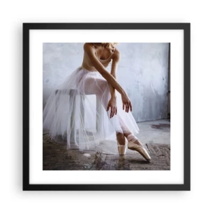 Poster in einem schwarzem Rahmen - Bevor die Rampe leuchtet - 40x40 cm