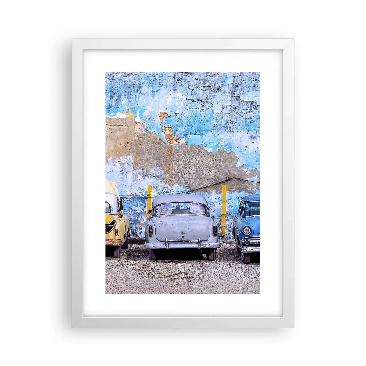 Poster in einem weißen Rahmen - Treffen der Veteranen - 30x40 cm