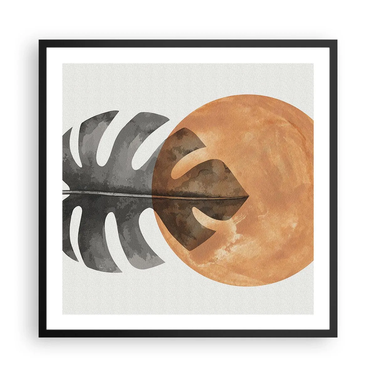 Poster in einem schwarzem Rahmen - Immer die Sonne - 60x60 cm