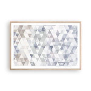 Poster in einem Rahmen aus heller Eiche - Im Rhythmus auf drei - 91x61 cm