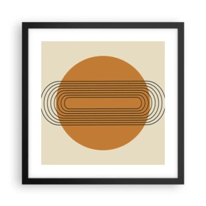 Poster in einem schwarzem Rahmen - Perfekter Plan - 40x40 cm