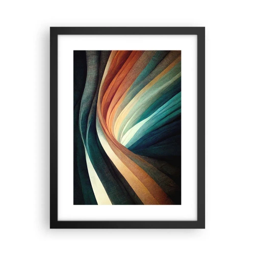Poster in einem schwarzem Rahmen - Aus Farben gewebt - 30x40 cm