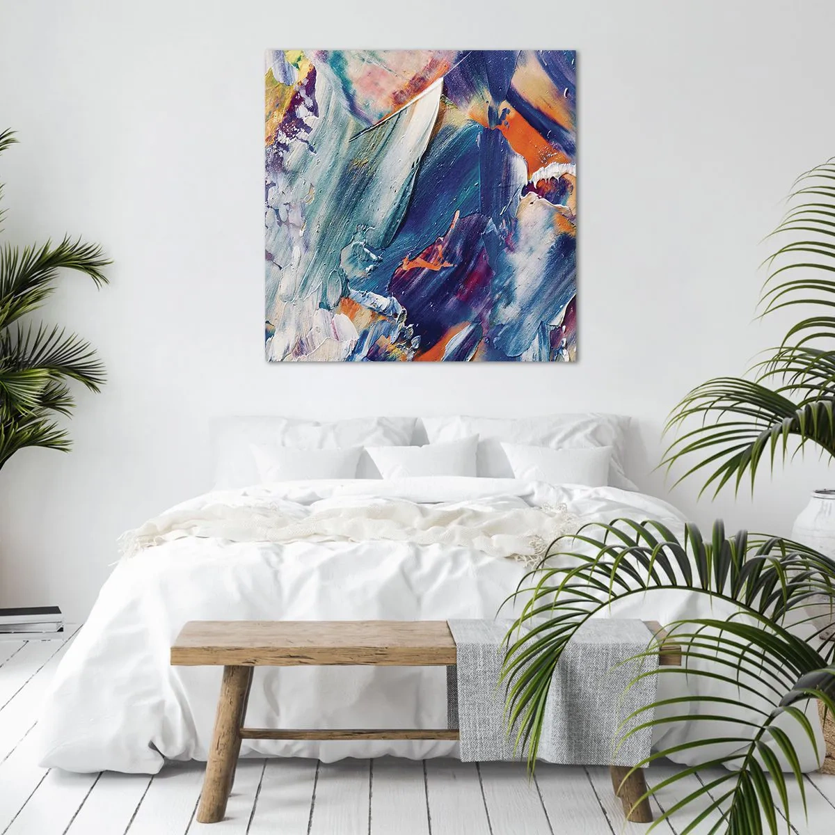 Bild auf Leinwand - Leinwandbild - Farbverwirrung - 60x60 cm