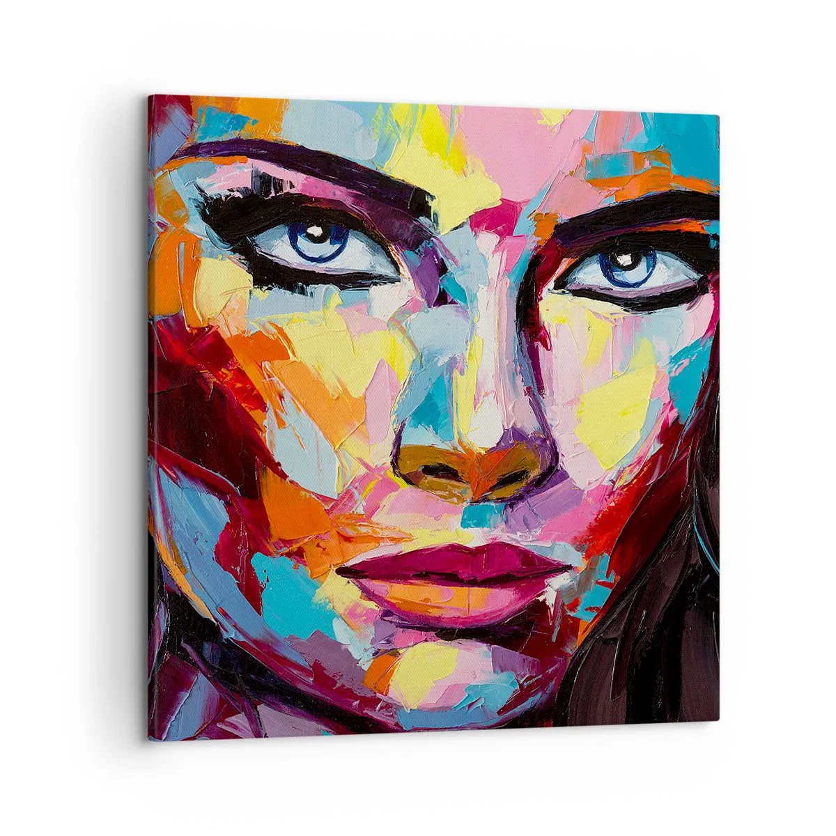 Bild auf Leinwand - Leinwandbild - Auch die Seele ist bunt - 50x50 cm