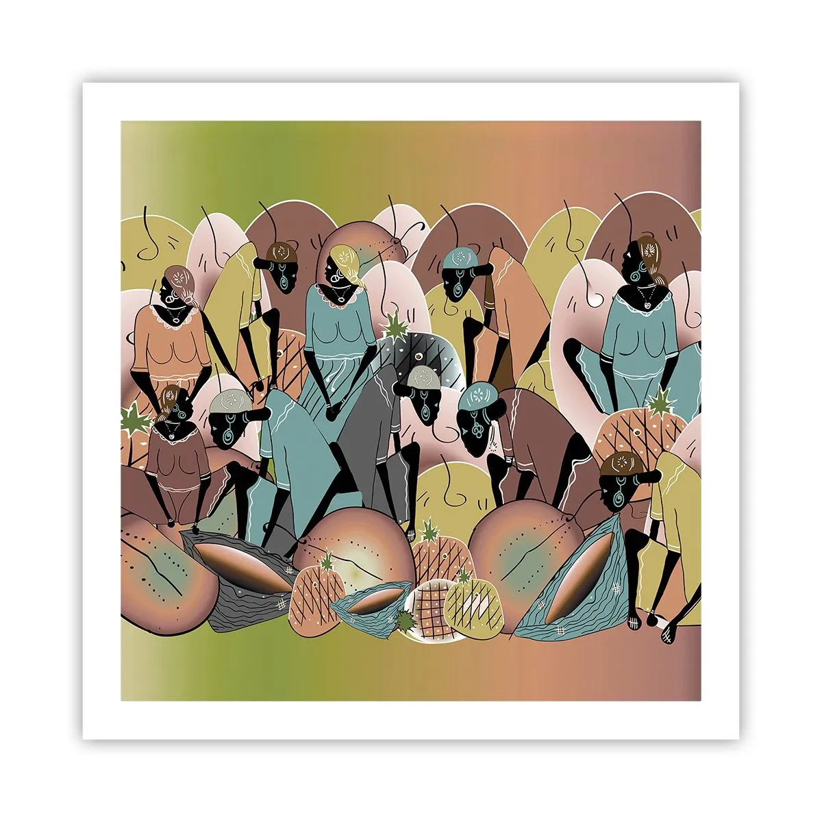 Poster - Ein toller Urlaub steht bevor - 60x60 cm