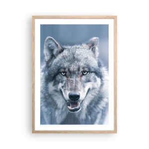 Poster in einem Rahmen aus heller Eiche - Werden Sie die Herausforderung annehmen? - 50x70 cm