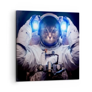 Bild auf Leinwand - Leinwandbild - Houston, du hast ein Problem - 60x60 cm