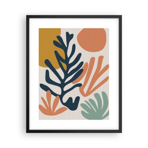 Poster in einem schwarzem Rahmen - Korallenmeere - 40x50 cm