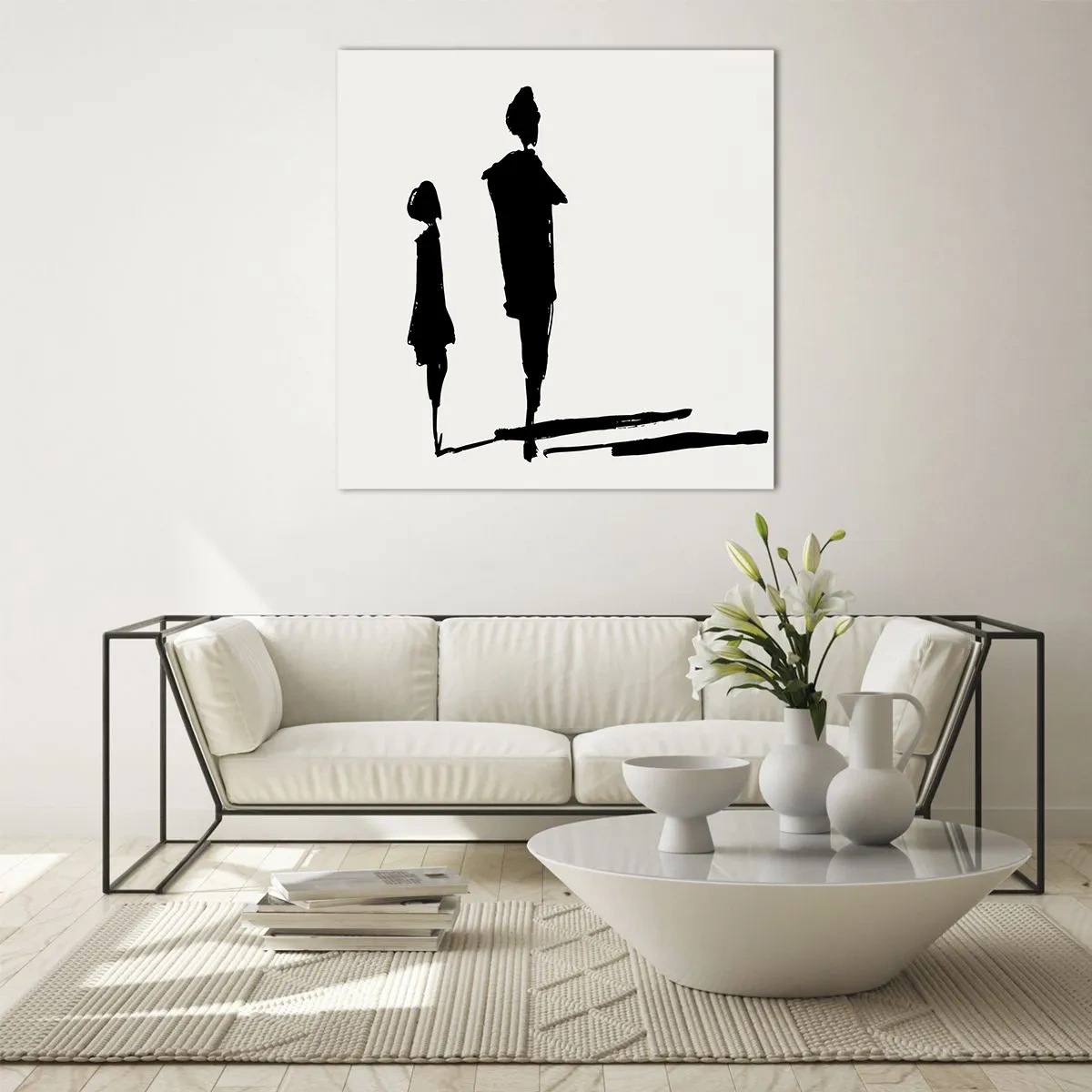 Glasbild - Bild auf glas - Mit Sicherheit zusammen? - 70x70 cm