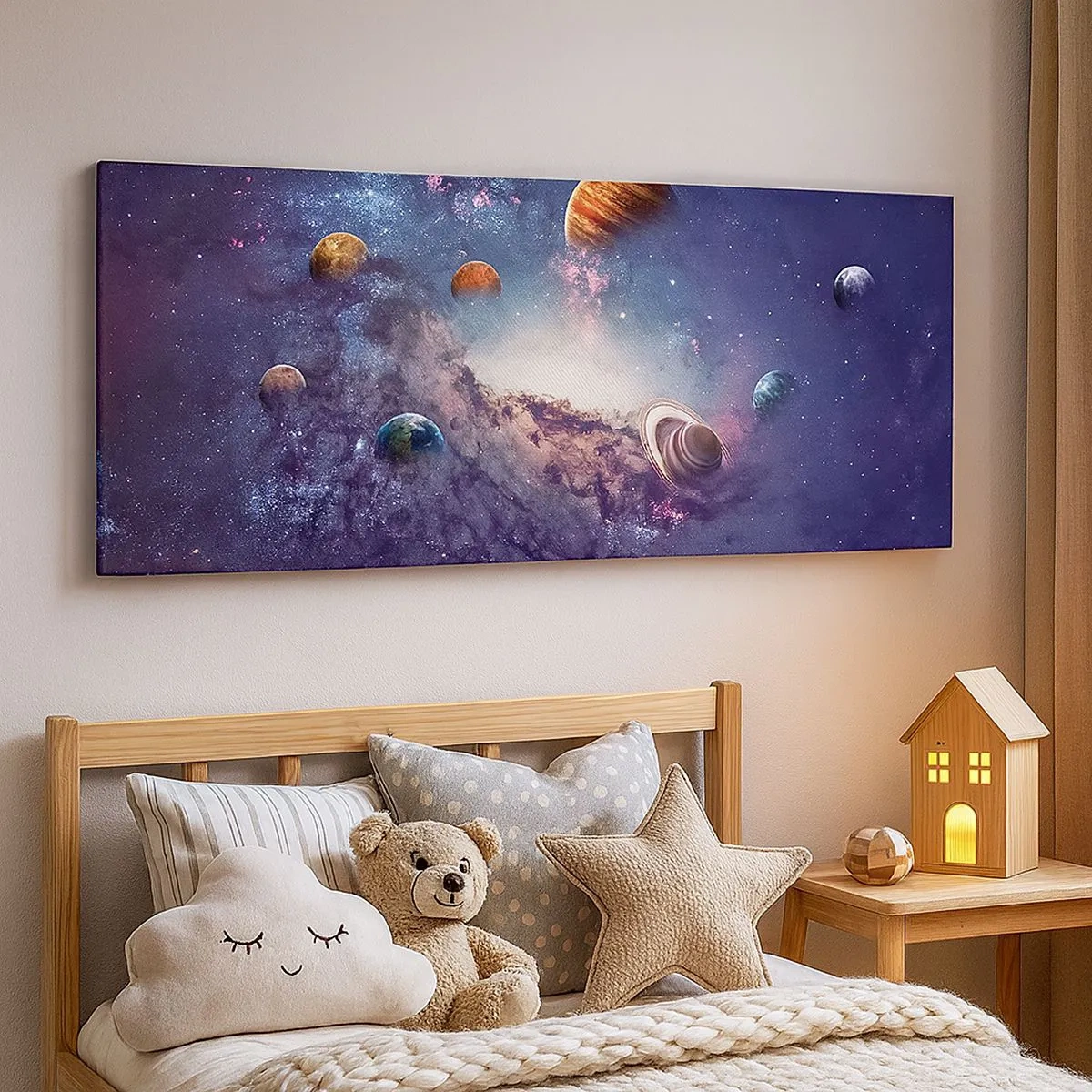 Bild auf Leinwand - Leinwandbild - Solar-Tanz-System - 100x40 cm