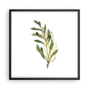 Poster in einem schwarzem Rahmen - Alles was gut ist - 50x50 cm