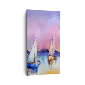 Bild auf Leinwand - Leinwandbild - Richtung: breites Wasser - 45x80 cm