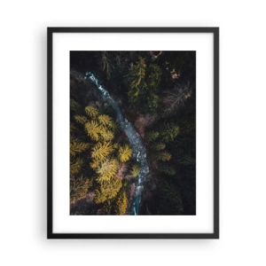 Poster in einem schwarzem Rahmen - Schnell und immer schneller - 40x50 cm