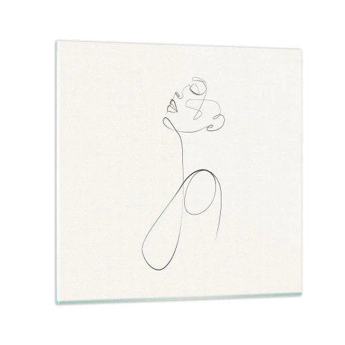 Glasbild - Bild auf glas - Versunken in Träumen - 30x30 cm