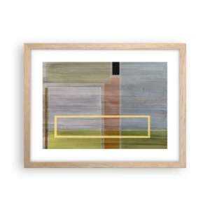 Poster in einem Rahmen aus heller Eiche - Einfach und ruhig - 40x30 cm