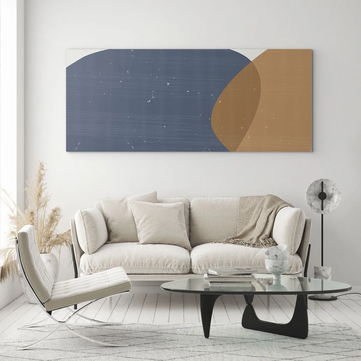 Glasbild - Bild auf glas - Ovale und Einflüsse - 100x40 cm
