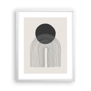 Poster in einem weißen Rahmen - Zittern und Vertrauen - 40x50 cm