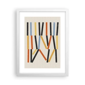 Poster in einem weißen Rahmen - Komposition auf der Ebene - 30x40 cm