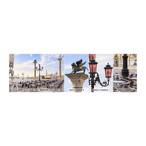 Fototapeten Muster Selbstklebend Deluxe Sticker - Wir laden Sie ein, alles ist bereit - Die Architektur, Stadt, Venedig - 100x30 cm