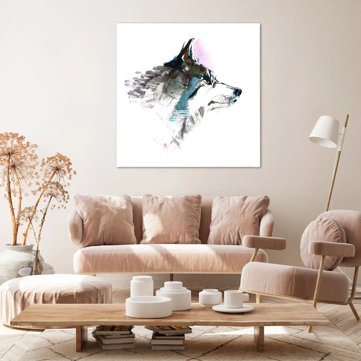 Bild auf Leinwand - Leinwandbild - Vom Teufel sprechen - 40x40 cm