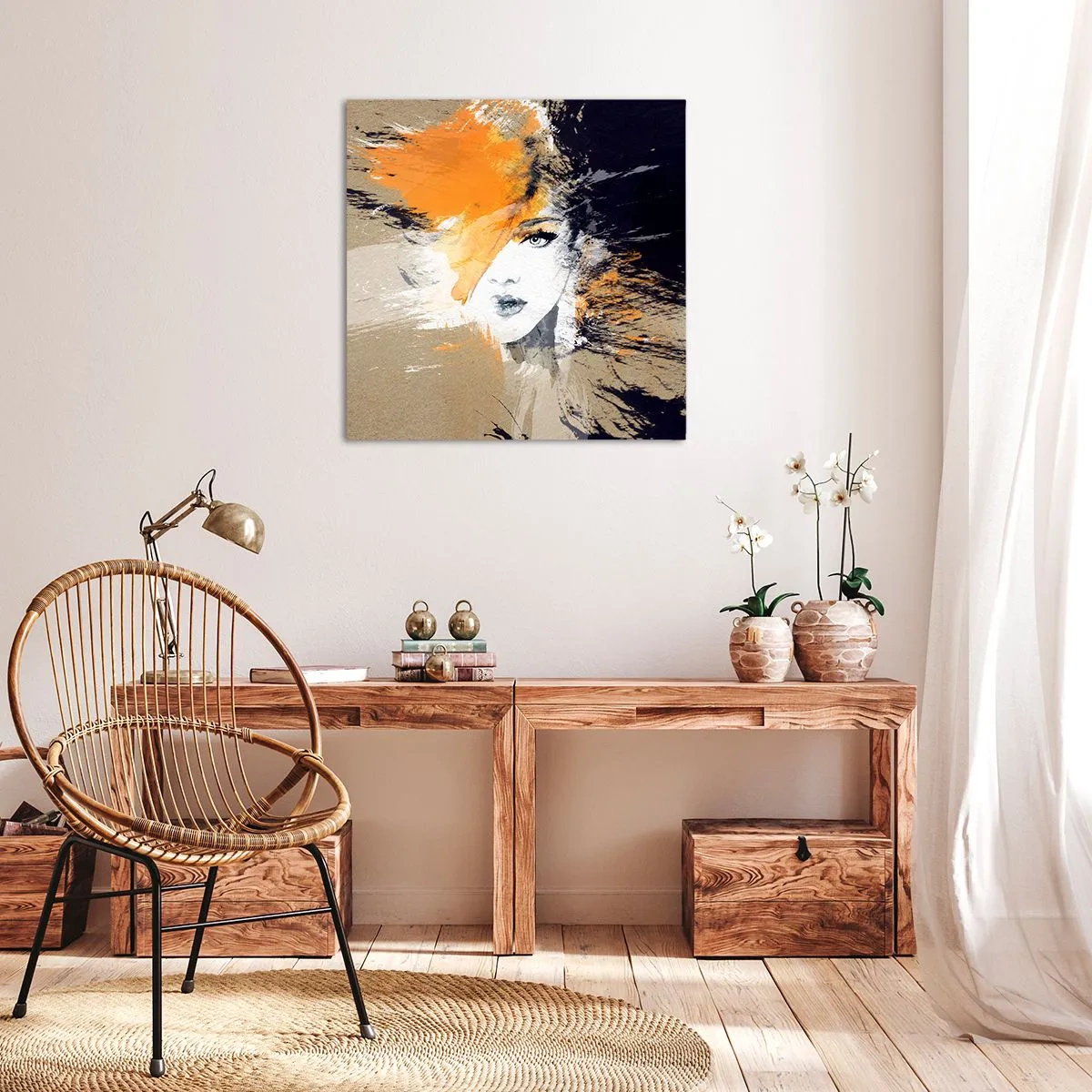 Bild auf Leinwand - Leinwandbild - Und es ist Licht - 50x50 cm