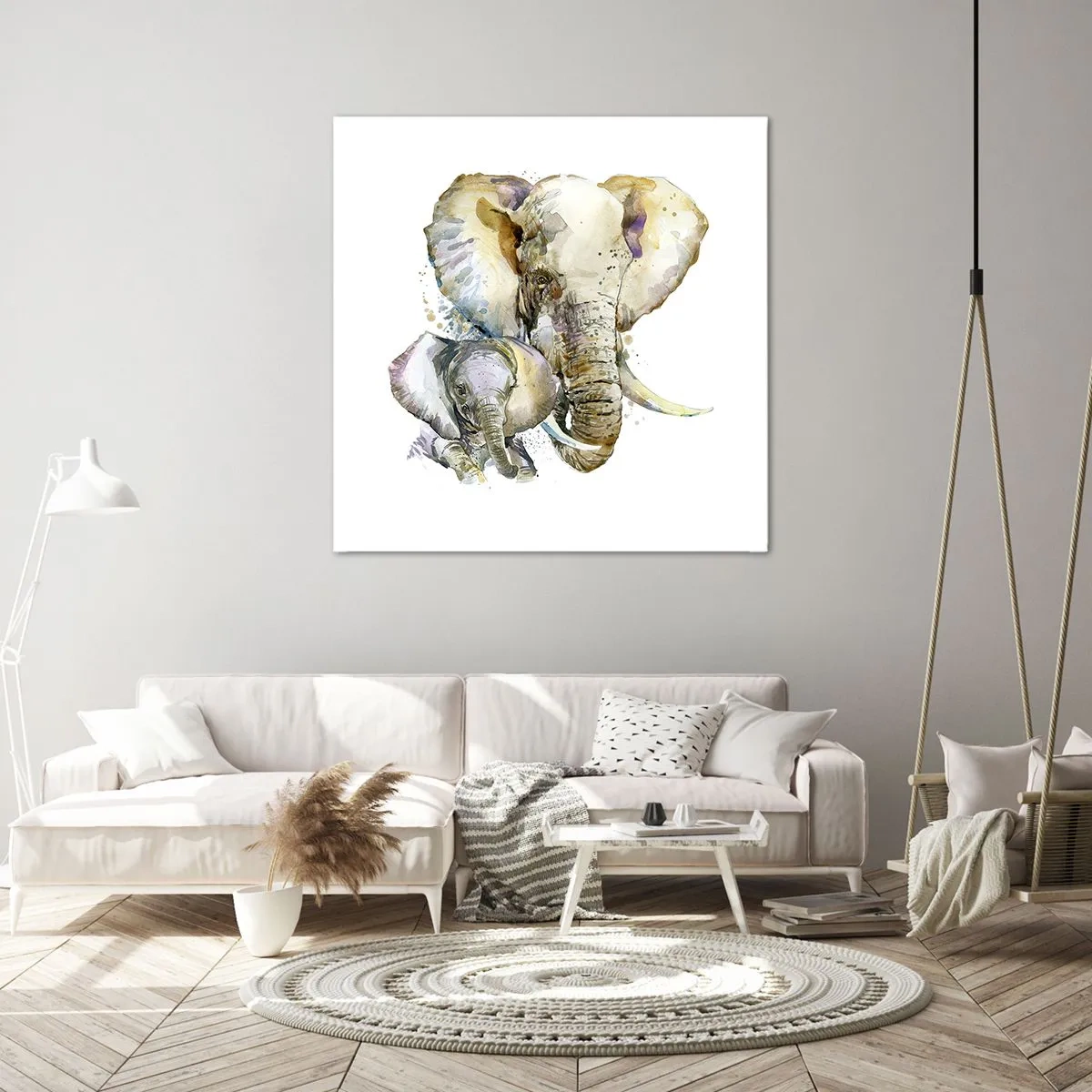Bild auf Leinwand - Leinwandbild - Mama ist kein Zuhause - 70x70 cm