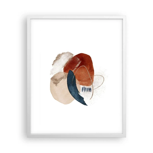 Poster in einem weißen Rahmen - Ovale Komposition - 40x50 cm