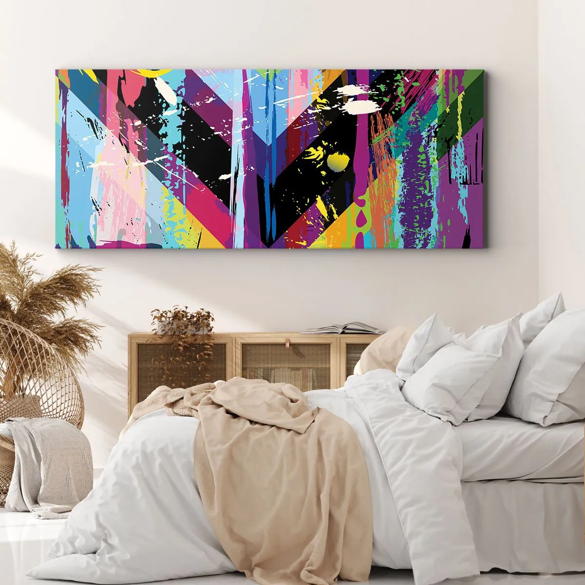 Bild auf Leinwand - Leinwandbild - Von oben nach unten - 100x40 cm