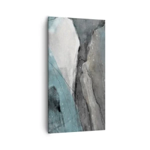 Bild auf Leinwand - Leinwandbild - Abstraktion: Felsen und Eis - 55x100 cm