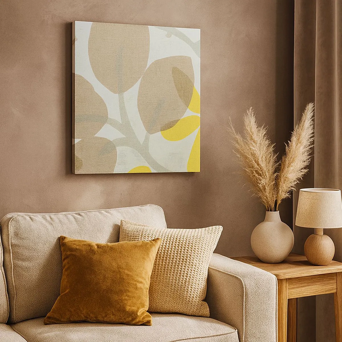 Bild auf Leinwand - Leinwandbild - Komposition in voller Sonne - 30x30 cm