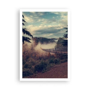 Poster - Über dem Herbstwald - 70x100 cm
